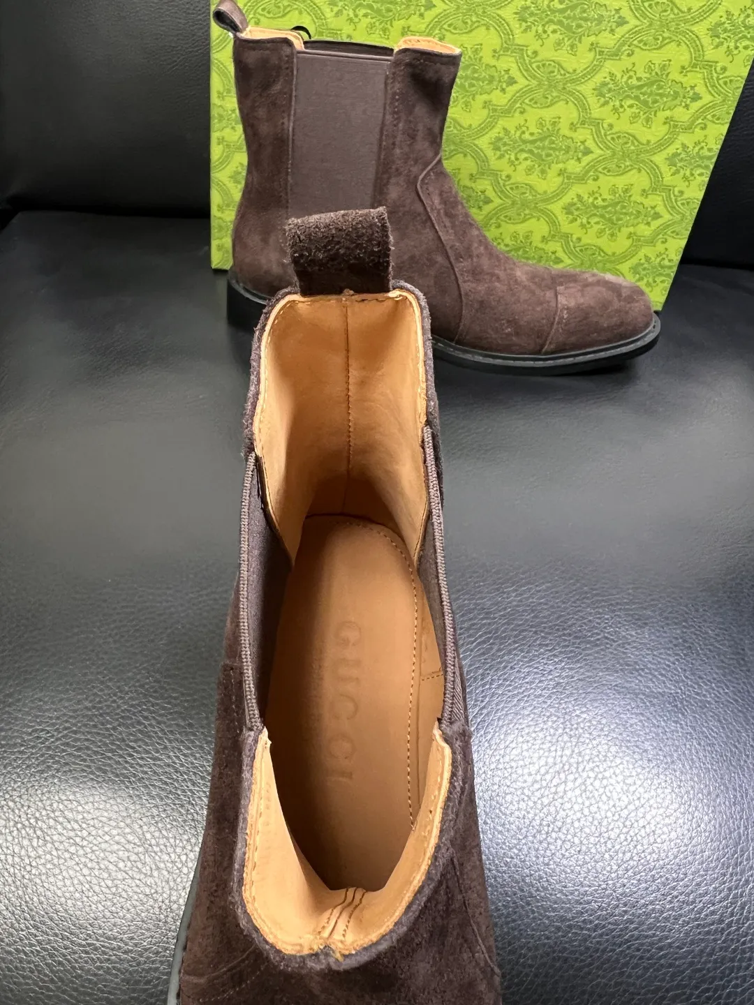 Men's shoes 💰900 Gucci High-quality top crafts Gucci Leather shoes and boots high-top series counter synchronization Original factory configuration, original cowhide imported from Italy, imported water-dyed cow lining, soles: original factory special supply original sole super comfortable, original factory and single goods High quality, welcome to compare and synchronization at the counter, code number 39-44 (customized 45)